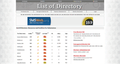 Desktop Screenshot of listofdirectory.com